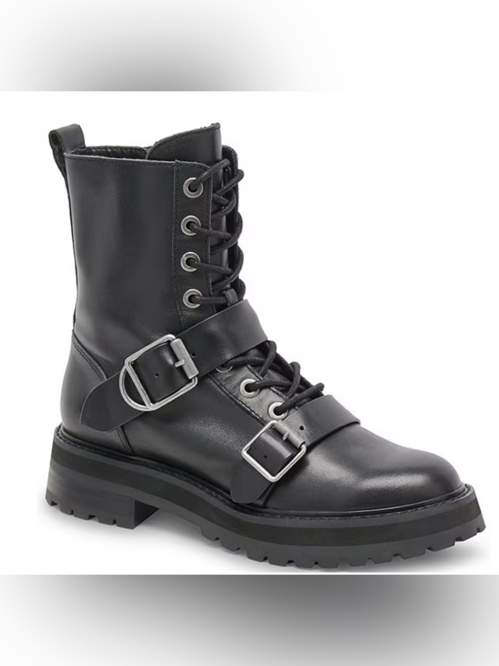 DOLCE VITA Ronson Combat Boots with Buckles
